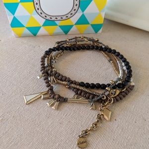 Stella & Dot Reina necklace/bracelet neutral